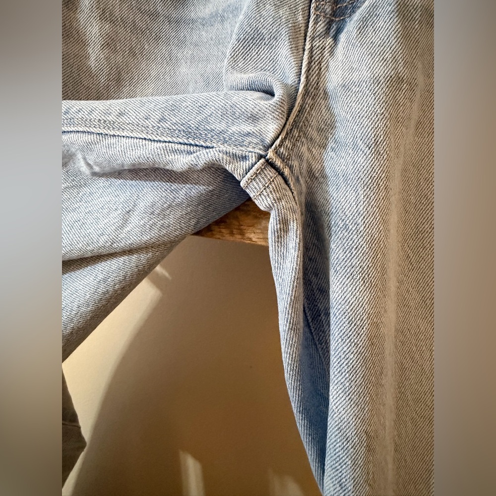 American Eagle Outfitters Light Blue High-Rise Straight Jeans - Picture 2 of 7